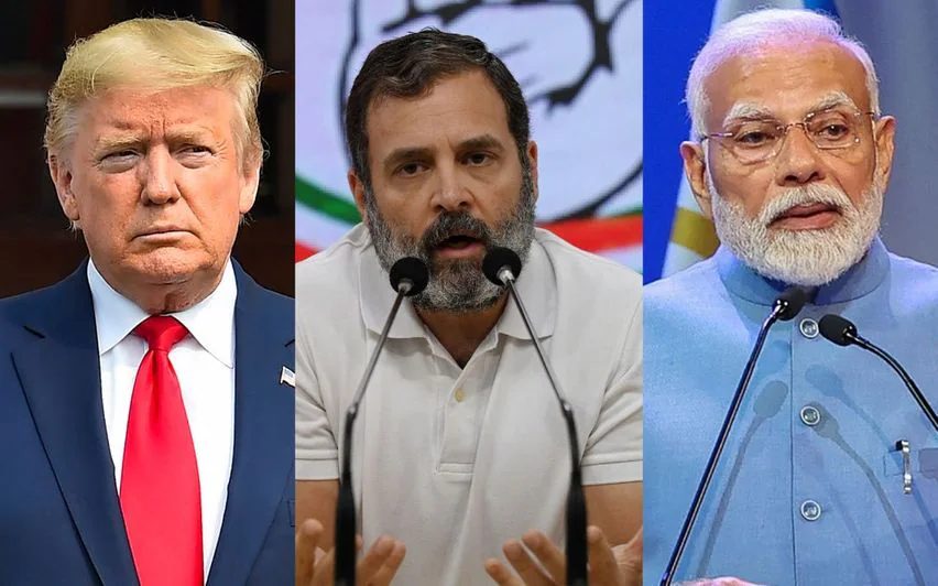 Trump-Rahul-Gandhi-Narendra-Modi